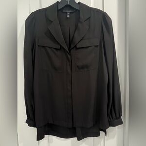 White House Black Market Long Sleeve Soft Shirt, Size XXS